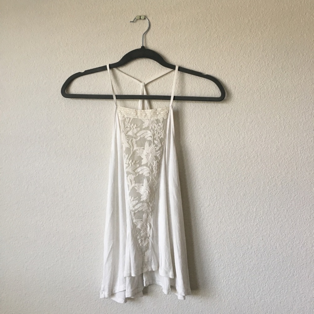 American Eagle Outfitters Lace Racerback Tank